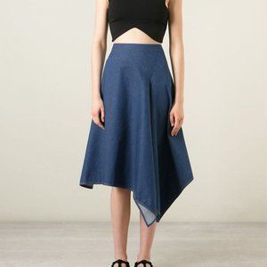 Stella Mccartney Denim Asymmetric Skirt